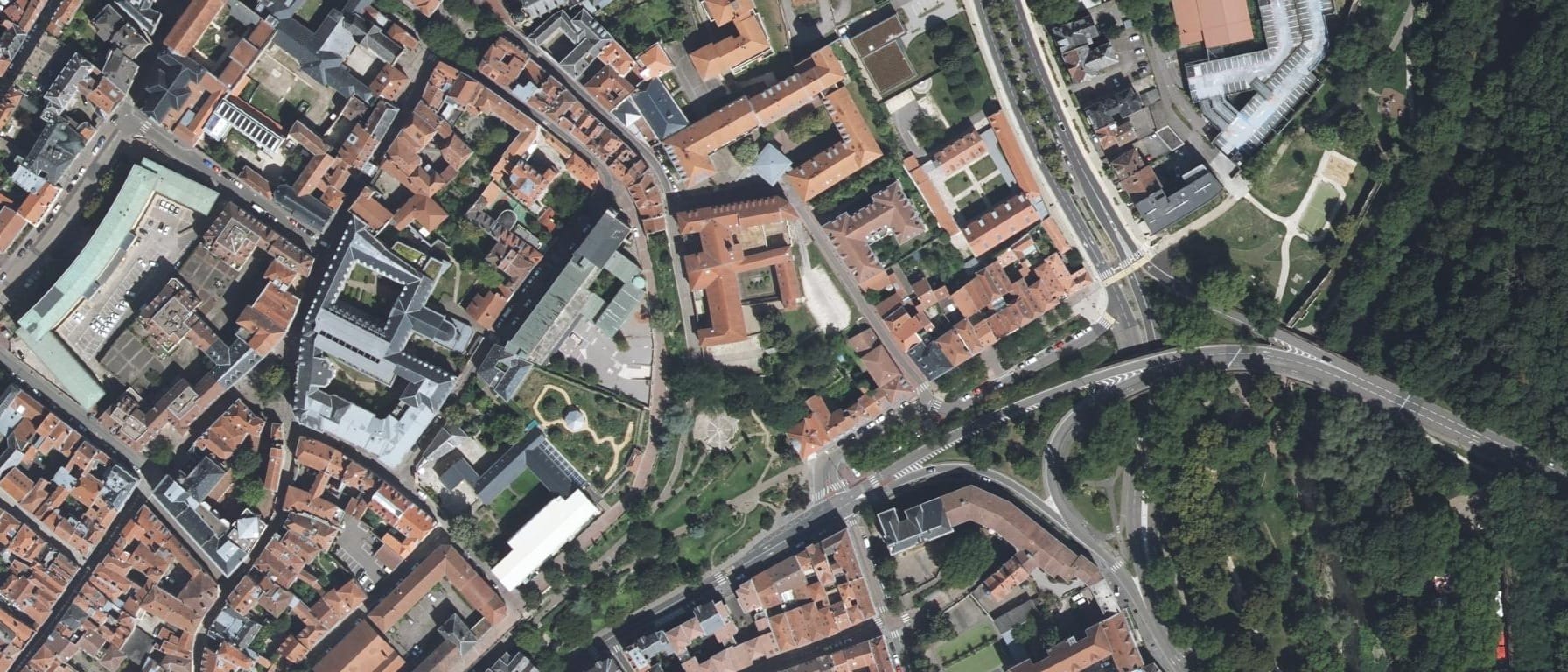 Vue aérienne de Centre de formation à l'enseignement de la musique et de la danse de Lorraine