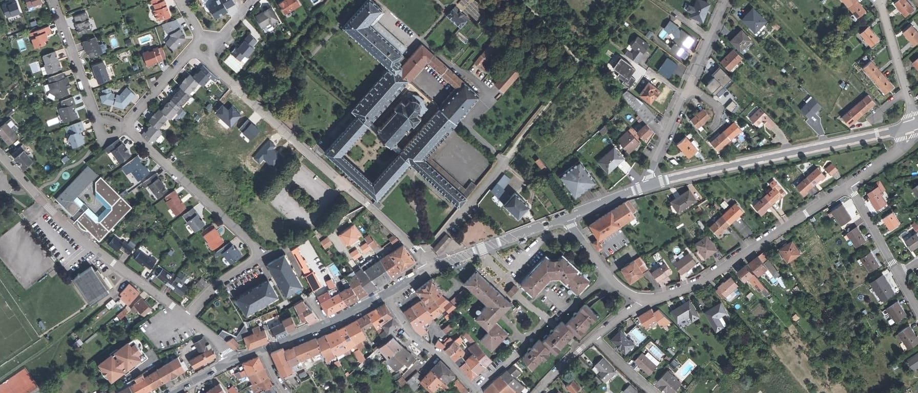 Vue aérienne de IFSI CHR Metz - Site de Peltre
