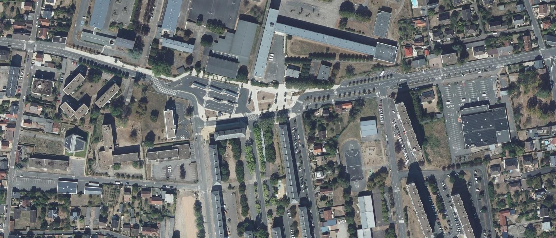 Vue aérienne de Lycée Jules Renard