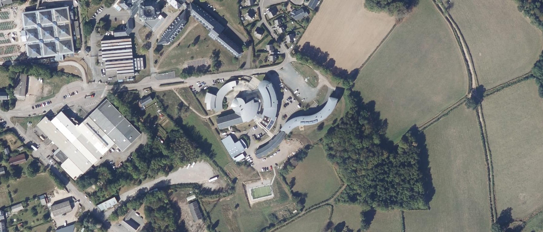 Vue aérienne de Lycée d'Enseignement Général et Technologique Agricole du Morvan (Château-Chinon (Ville) - 58)