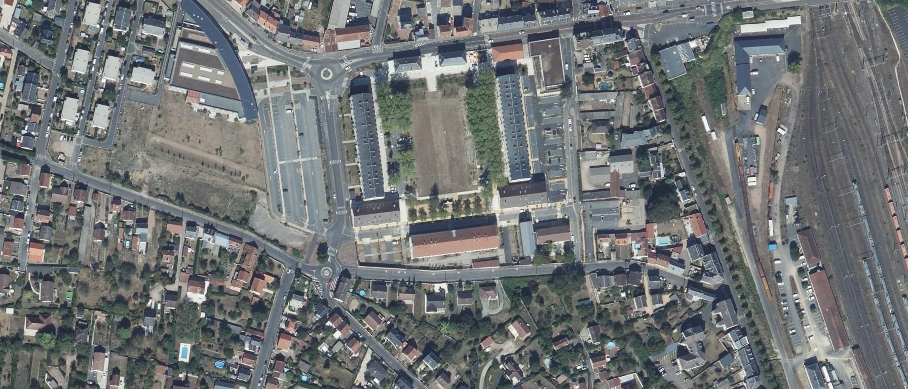 Vue aérienne de IFSI CH Nevers