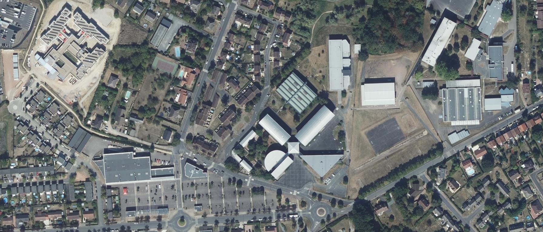 Vue aérienne de Lycée Alain Colas