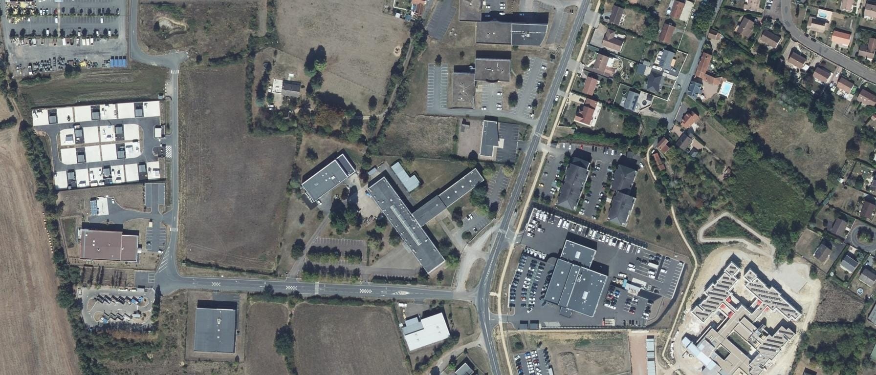 Vue aérienne de Pôle Formation 58-89 (CFA industrie Nevers)