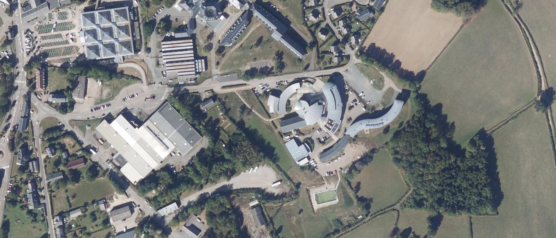 Vue aérienne de CTRE FORM.PROF.PROMOT.AGRICOLE DU MORVAN (Château-Chinon (Ville) - 58)