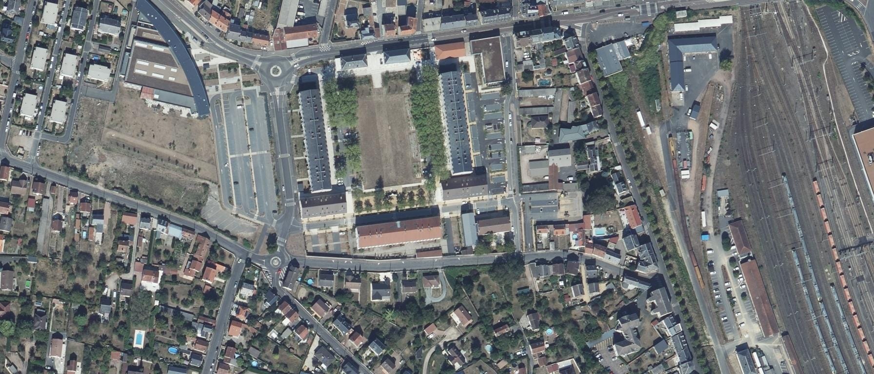 Vue aérienne de INSTITUT DE FORMATION EN ERGOTHERAPIE DE NEVERS