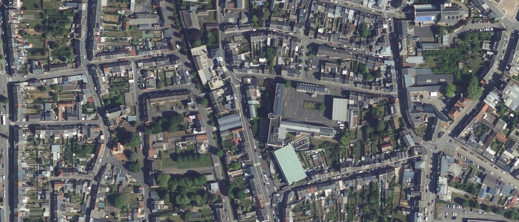 Vue aérienne de Lycée Camille Desmoulins