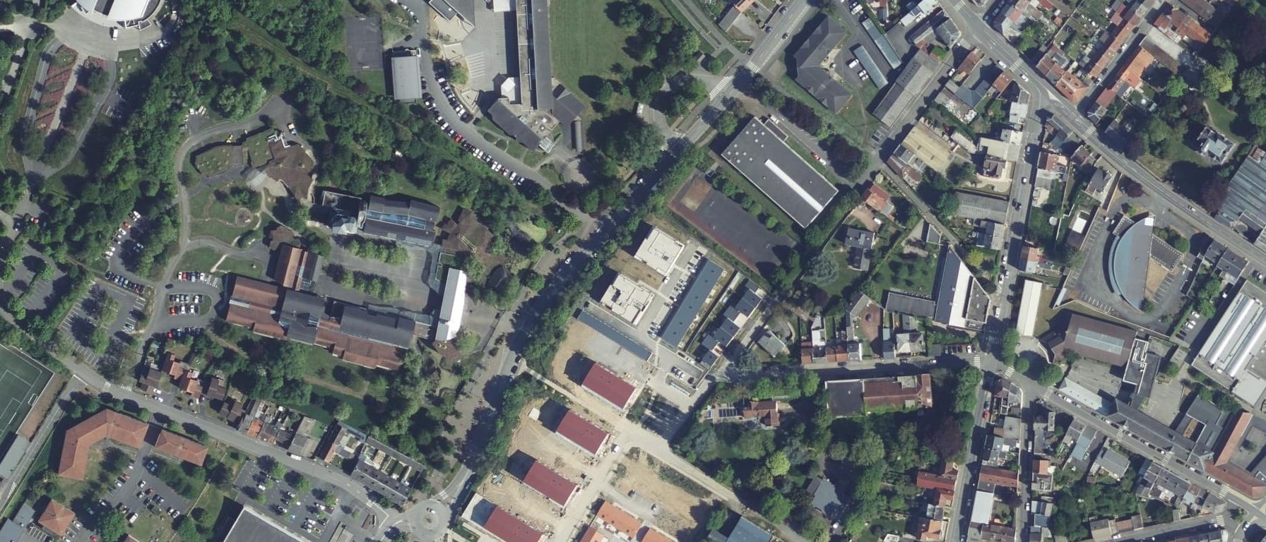 Vue aérienne de Lycée Joseph Marie Jacquard
