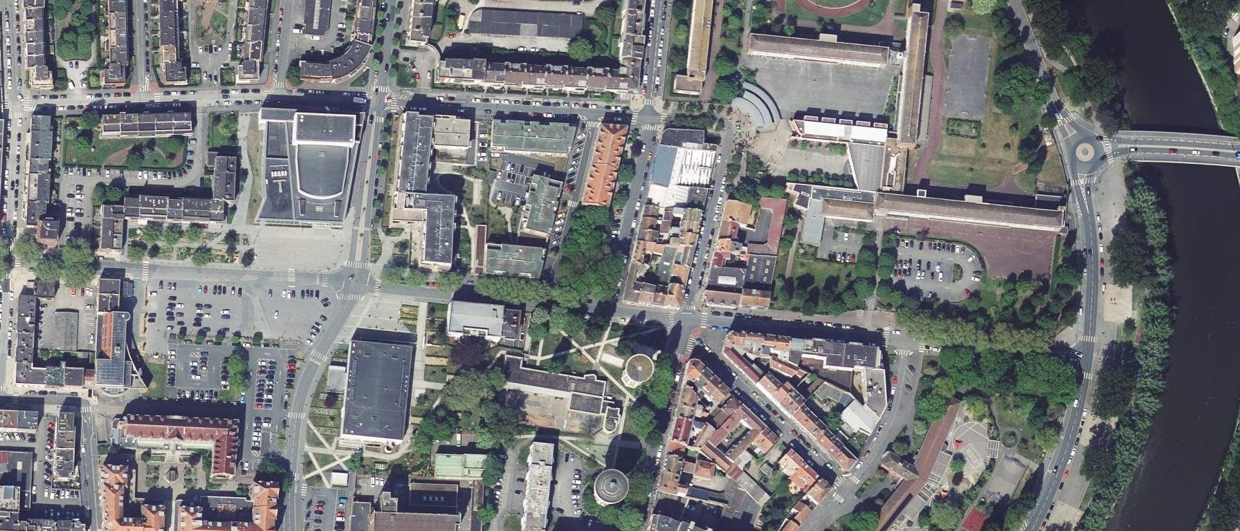 Vue aérienne de Lycée Jean Bart