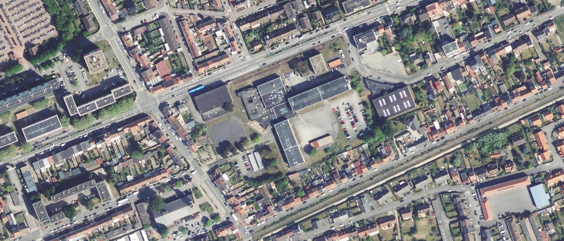 Vue aérienne de Lycée Auguste Angellier