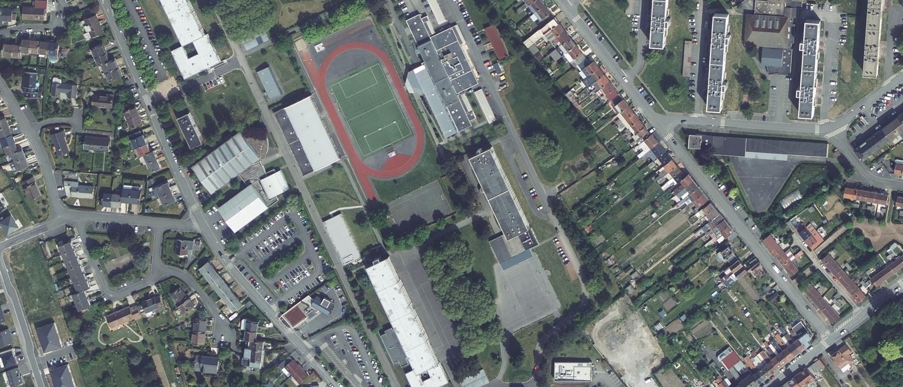 Vue aérienne de CFA académique - Lycée professionnel des Flandres