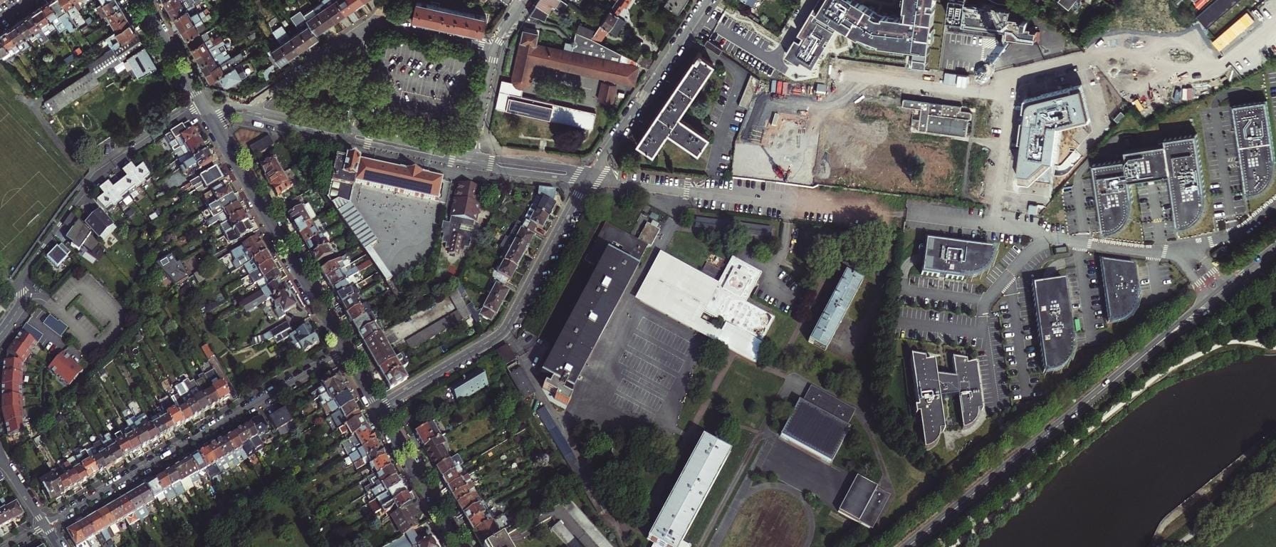 Vue aérienne de Lycée Jean Perrin