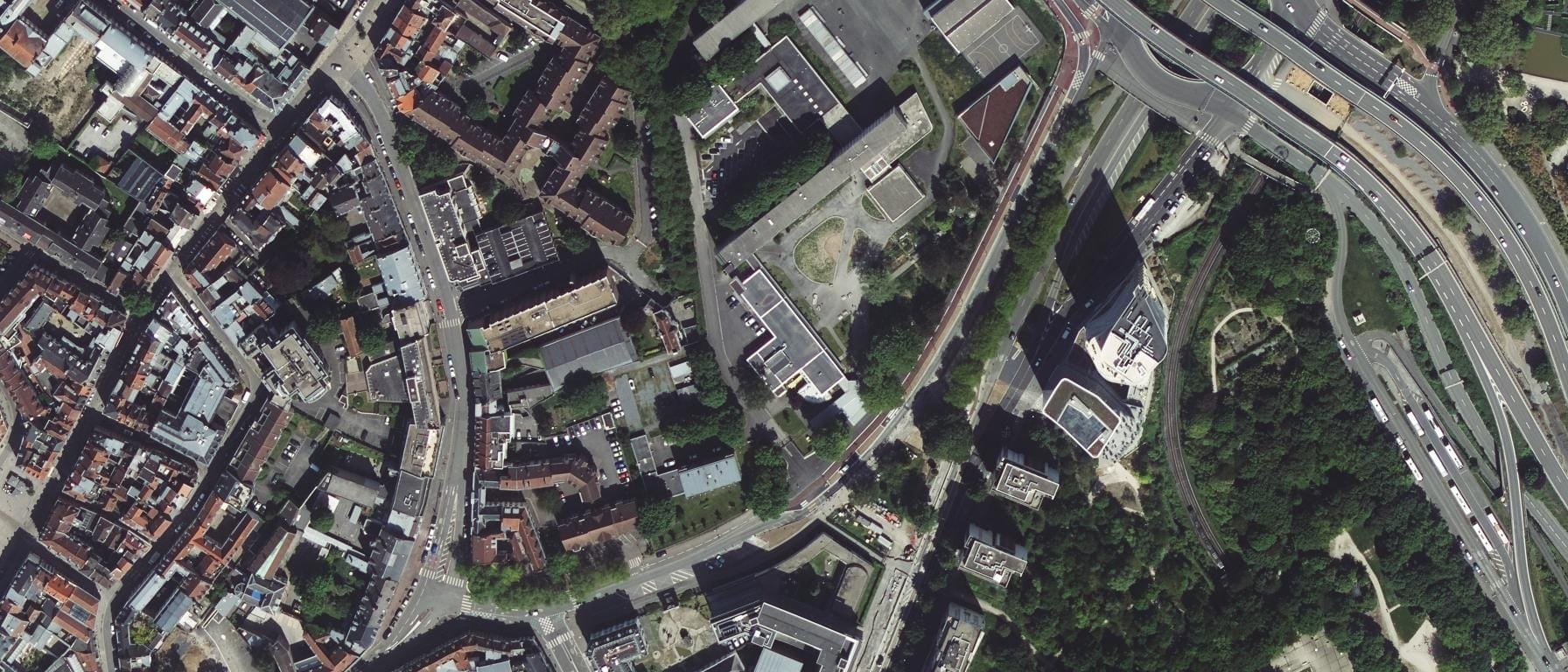 Vue aérienne de CFA académique - Lycée Louis Pasteur