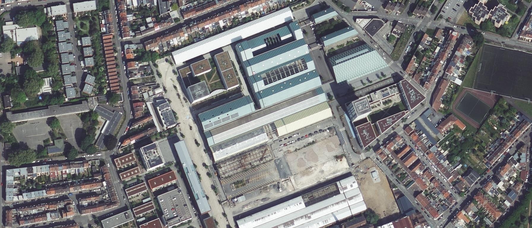 Vue aérienne de Lycée Hôtelier International de Lille
