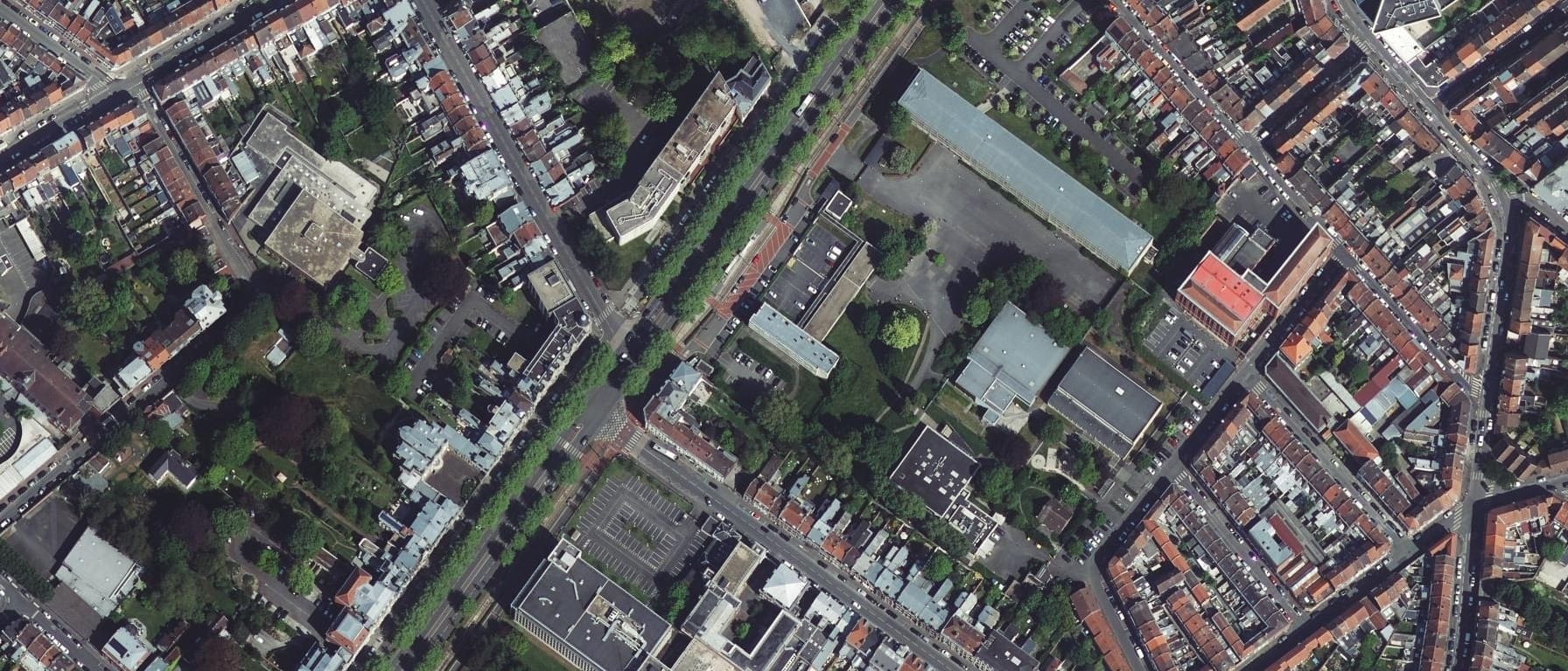 Vue aérienne de Lycée Jean Moulin