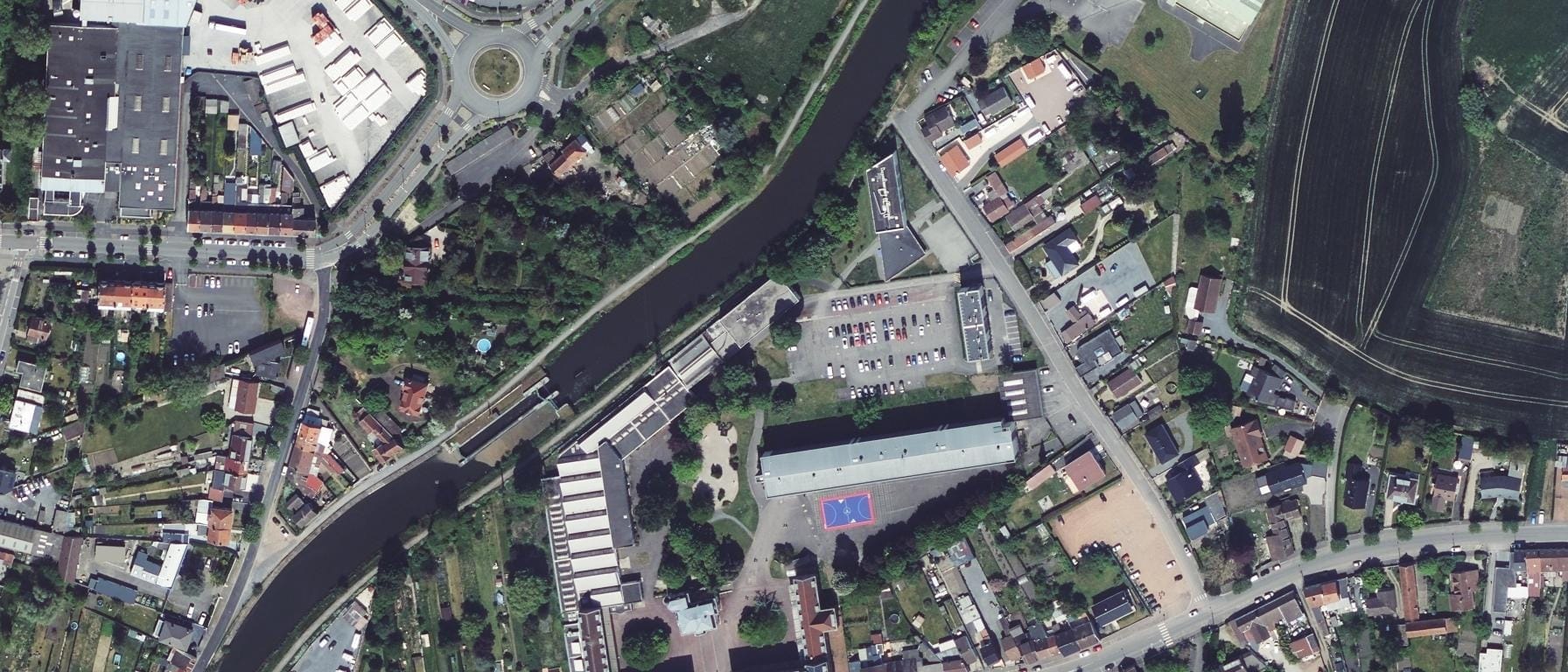 Vue aérienne de Lycée Ernest Couteaux