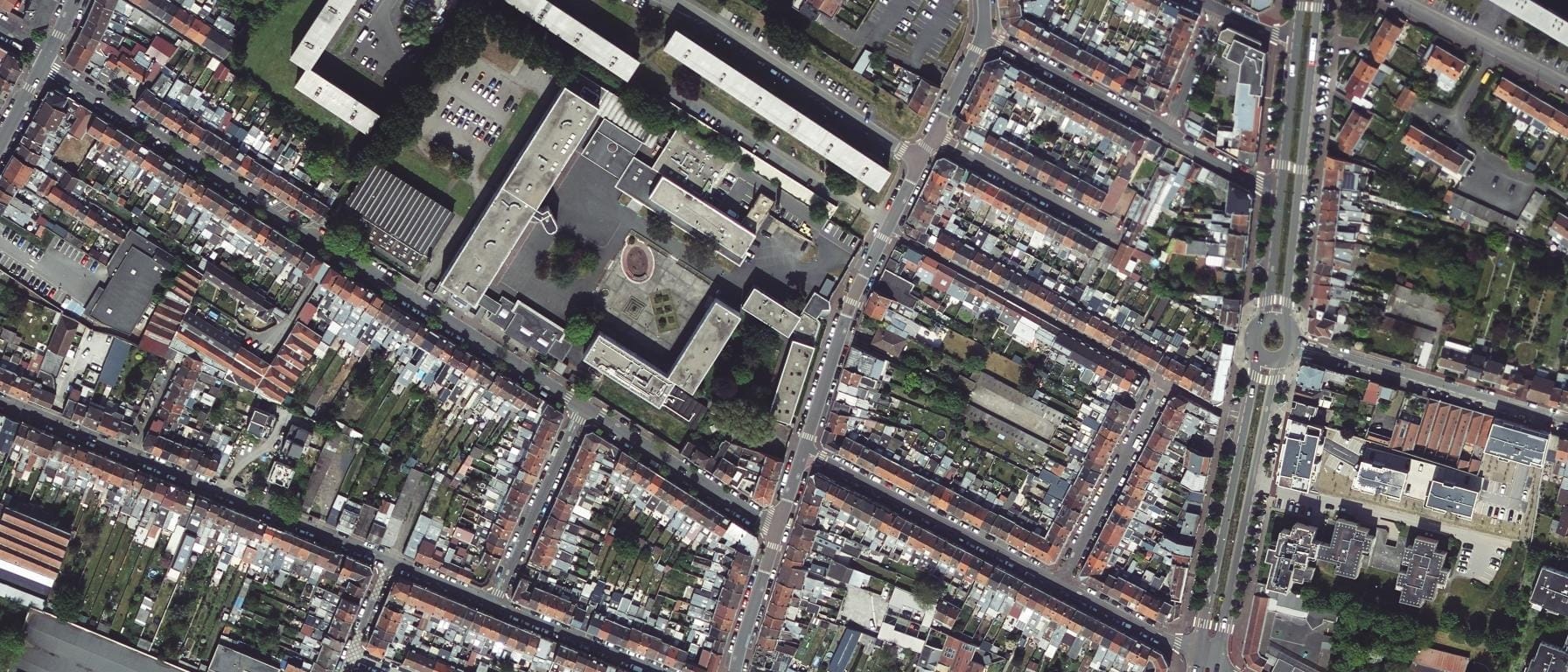 Vue aérienne de Lycée Sévigné