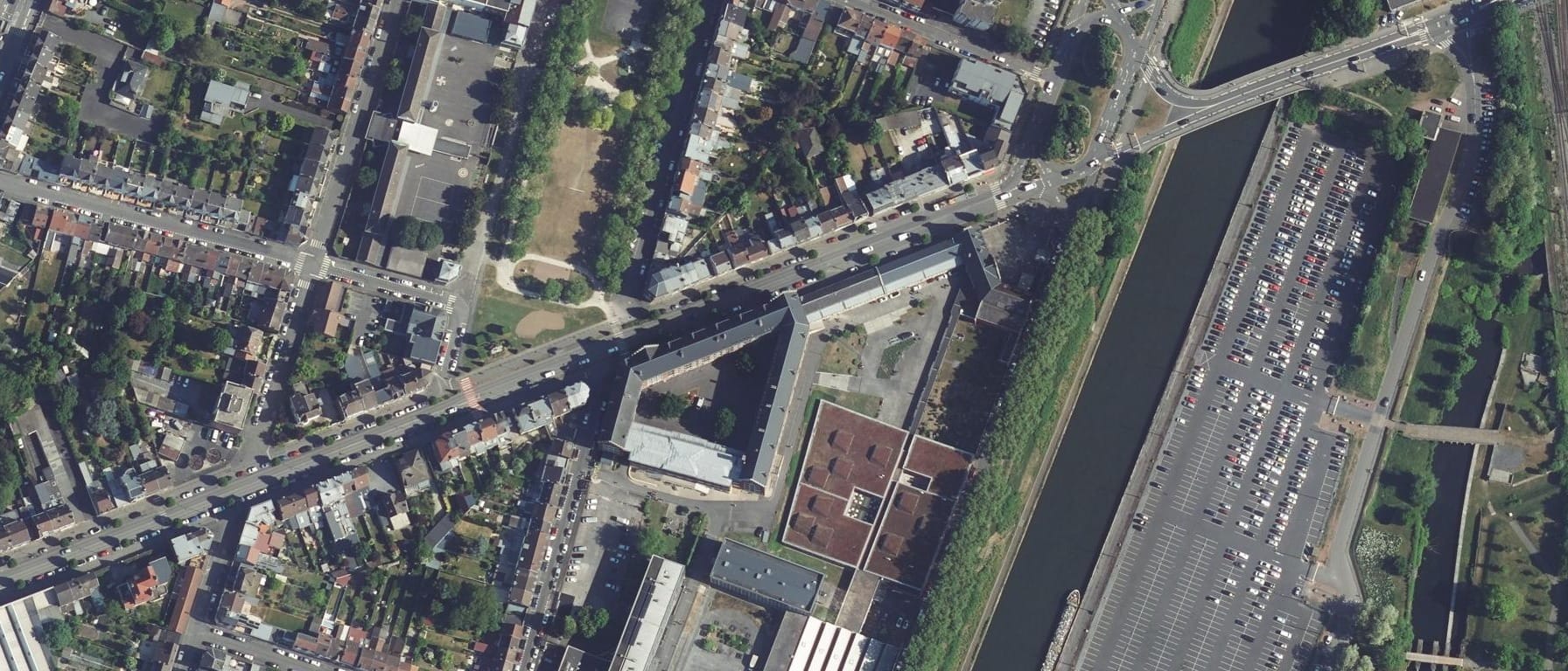 Vue aérienne de Lycée Du Hainaut