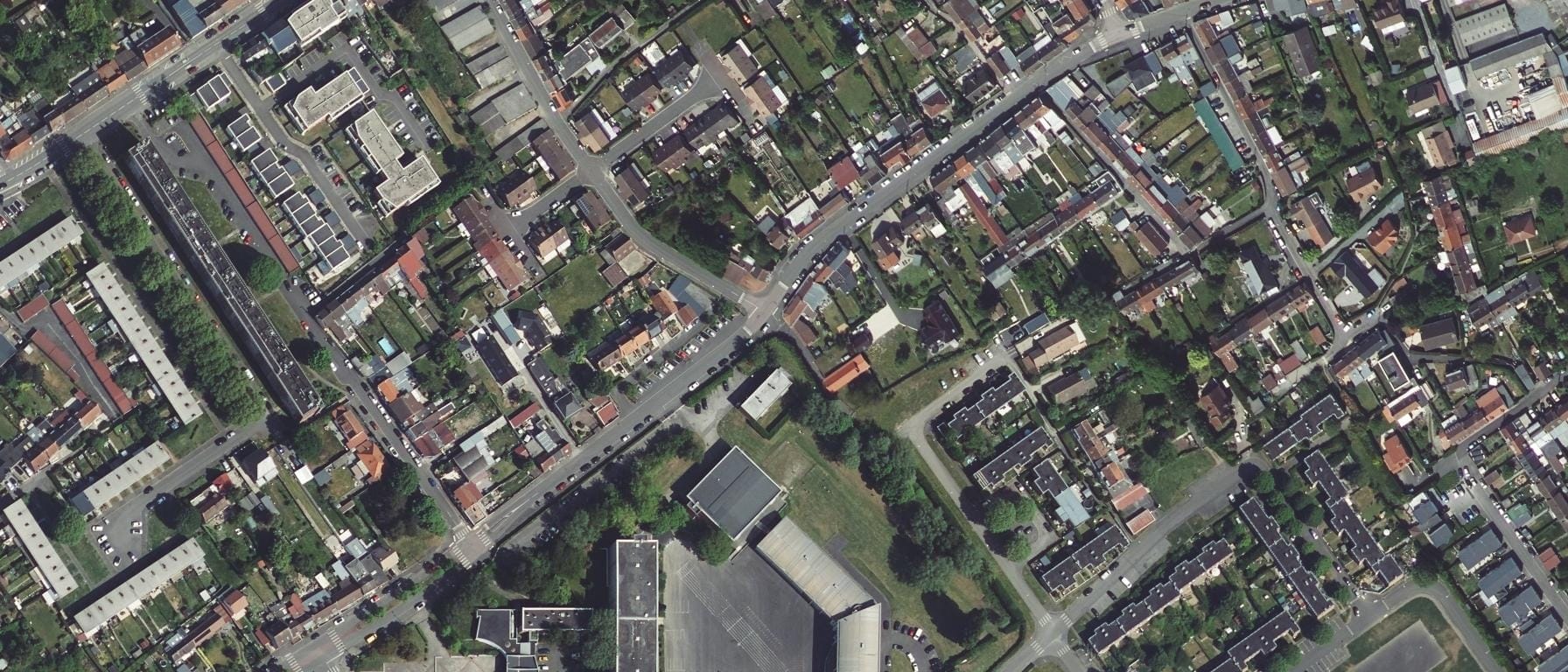 Vue aérienne de Lycée Emile Zola
