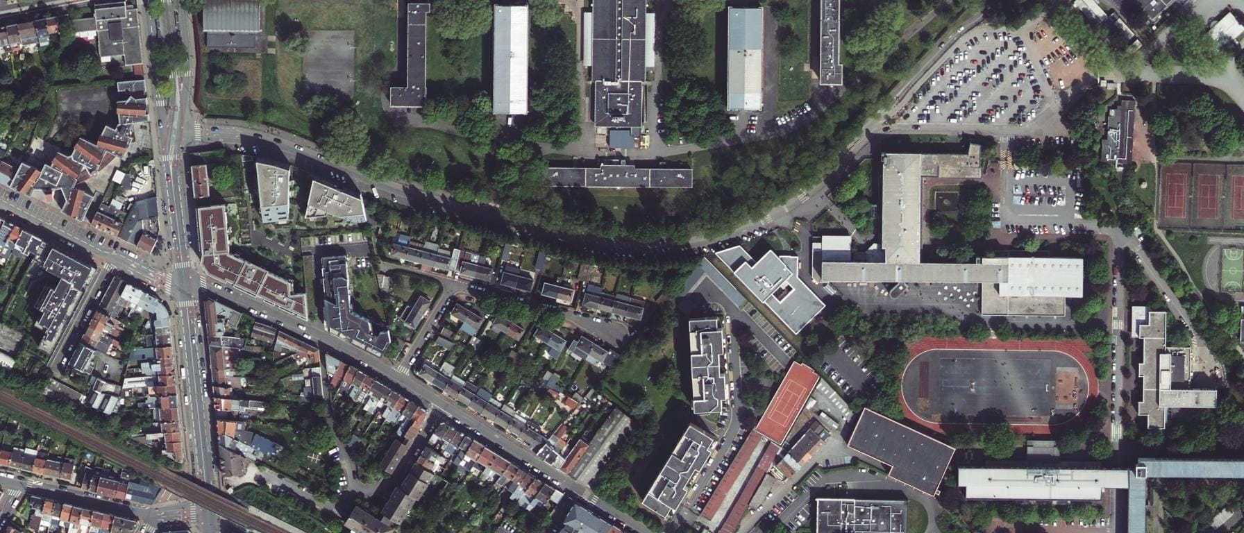 Vue aérienne de Lycée Gaston Berger