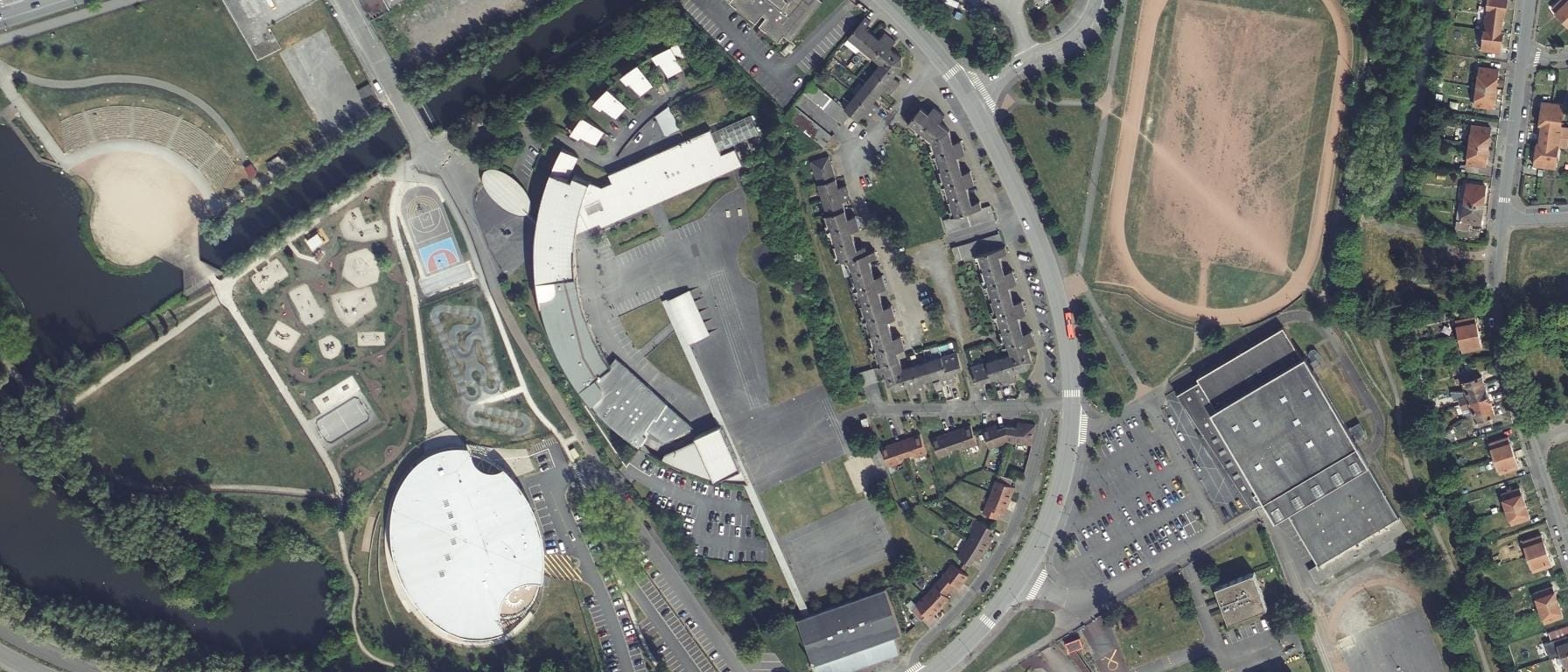 Vue aérienne de Lycée Jules Mousseron