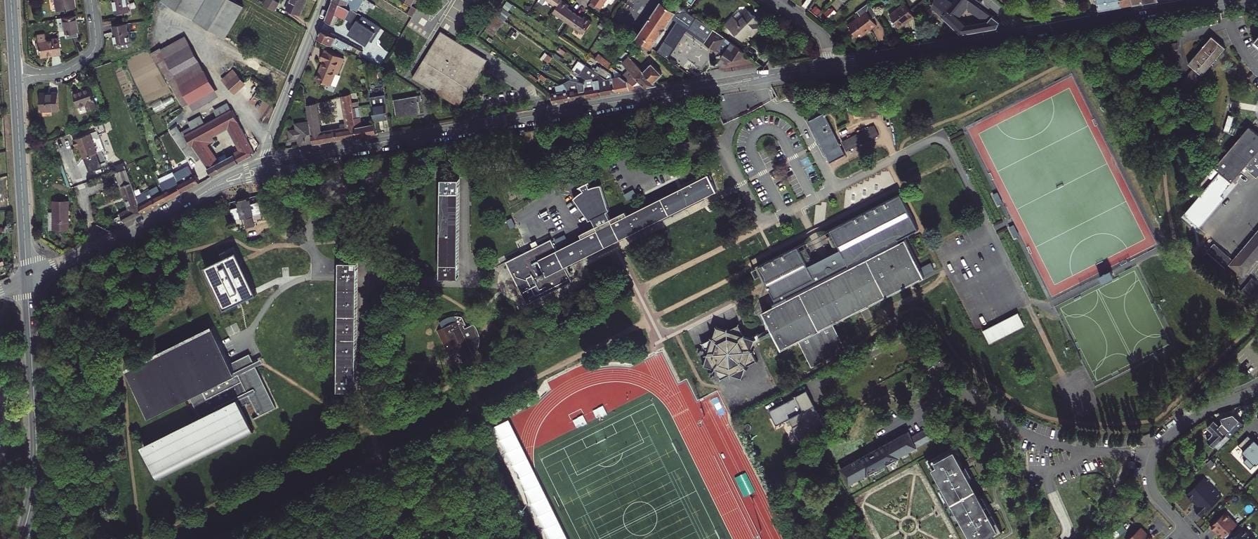 Vue aérienne de CREPS de Wattignies