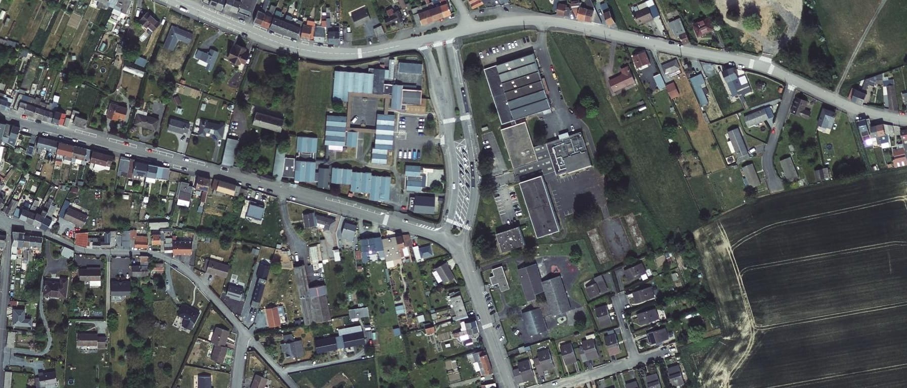 Vue aérienne de Lycée Louis Armand - GRETA Grand Hainaut