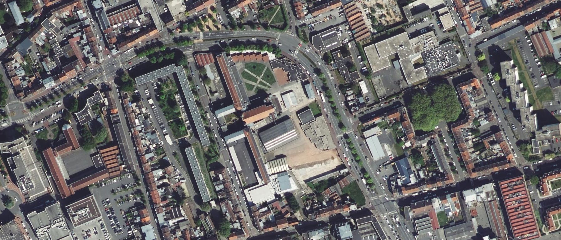 Vue aérienne de Lycée Saint Rémi (Roubaix - 59)