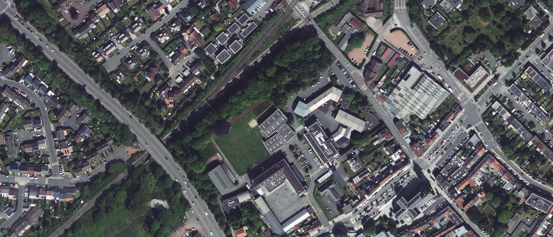 Vue aérienne de Lycée professionnel privé Camille de Lellis