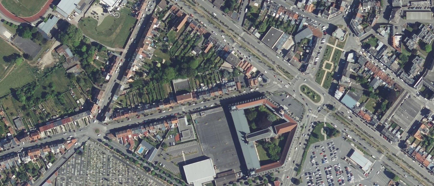 Vue aérienne de Lycée Saint Luc Cambrai