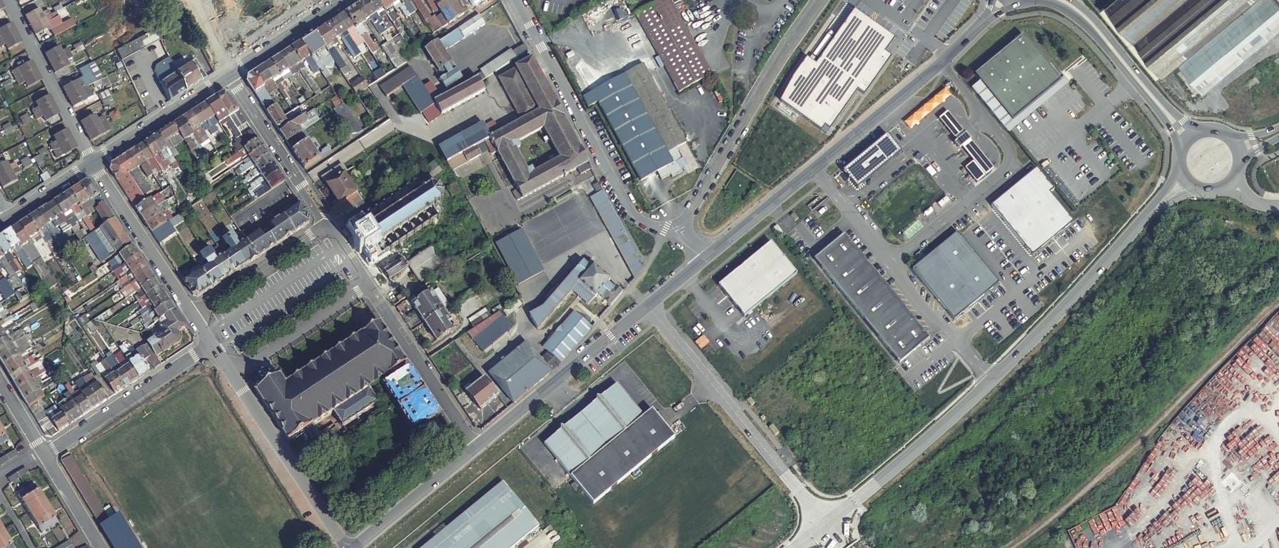Vue aérienne de CFA Régional Jean Bosco- Lycée Jean-Paul II
