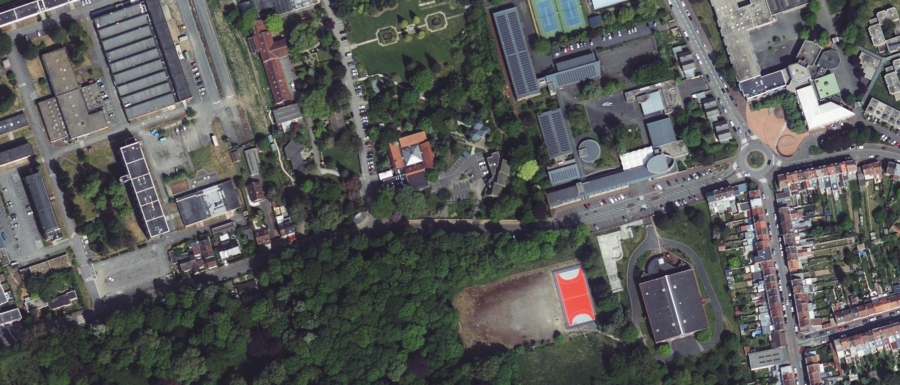 Vue aérienne de Lycée agricole et horticole de Lomme