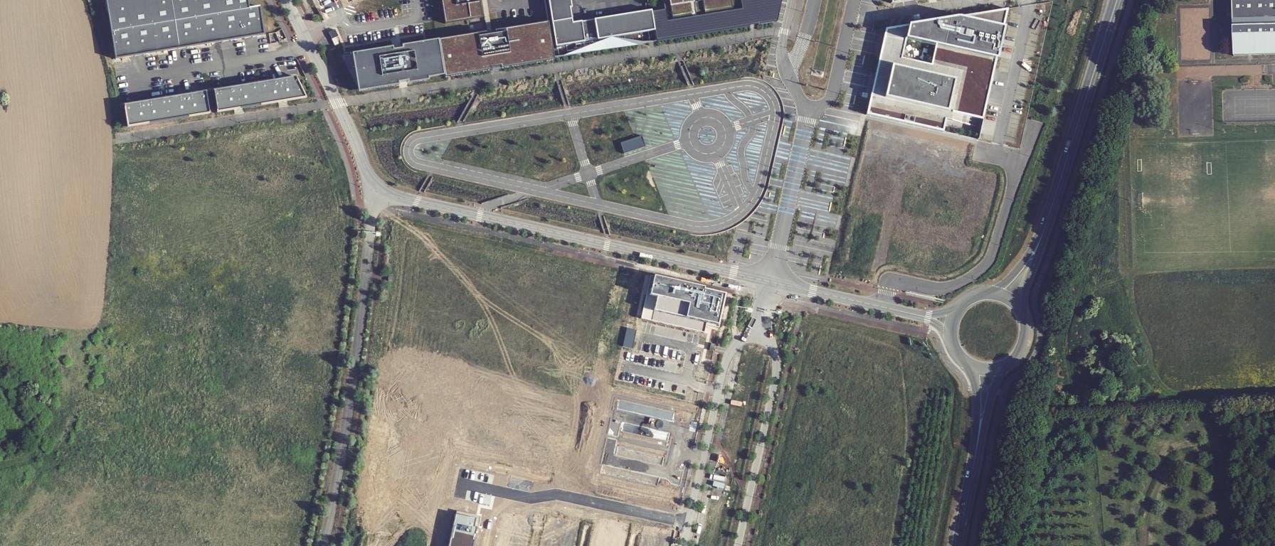 Vue aérienne de CFA ARCPP Site de Famars - Université de Lille