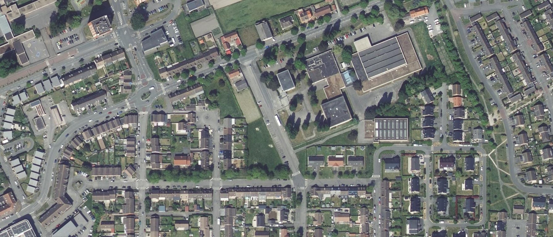 Vue aérienne de Lycée professionnel des Plaines du Nord