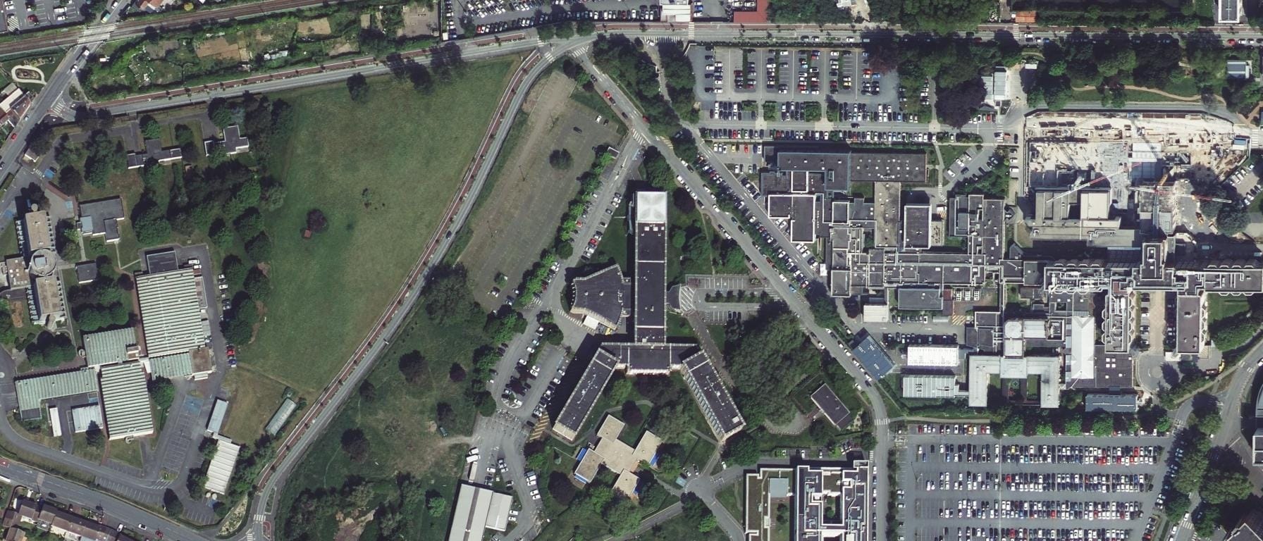 Vue aérienne de IFSI Institut Gernez Rieux CHru de Lille
