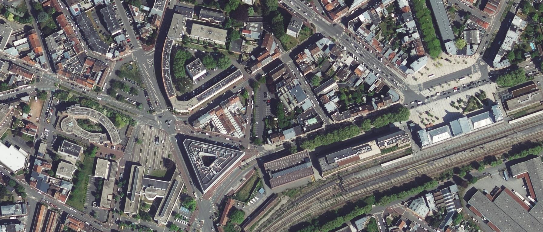 Vue aérienne de IFSI Croix Rouge Française Tourcoing
