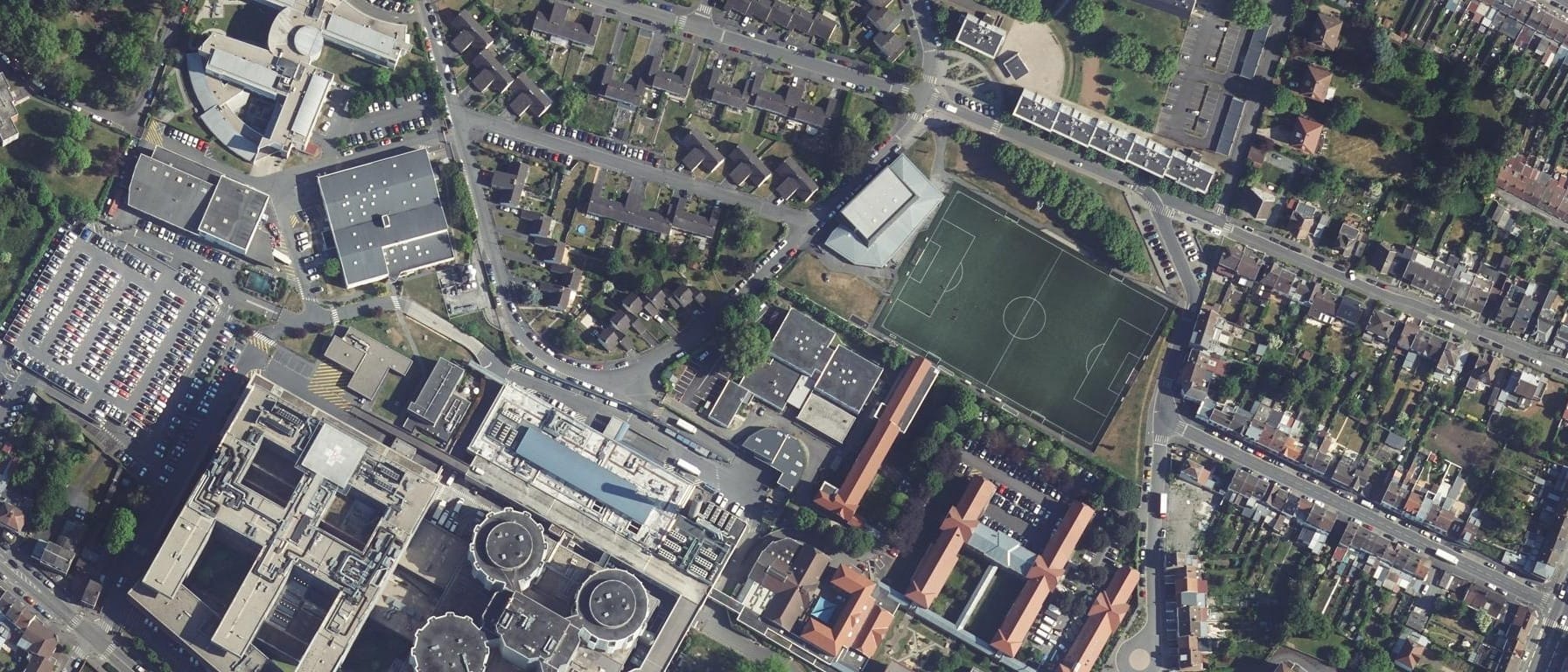 Vue aérienne de IFSI CH Valenciennes