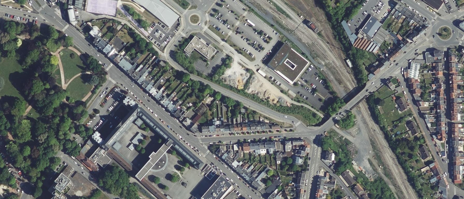 Vue aérienne de IFSI du Centre Hôspitalier de Cambrai