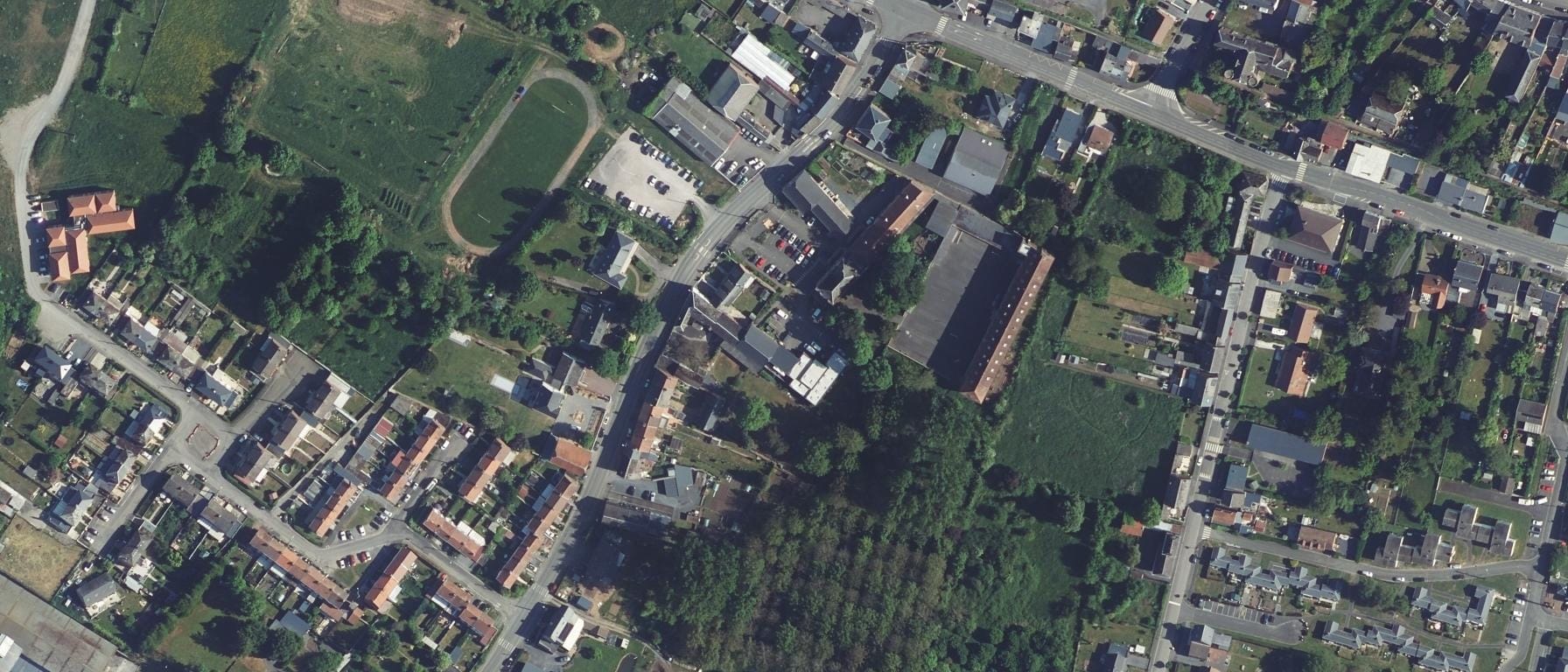 Vue aérienne de Lycée Professionnel de Bavay - Groupe Institut de Genech