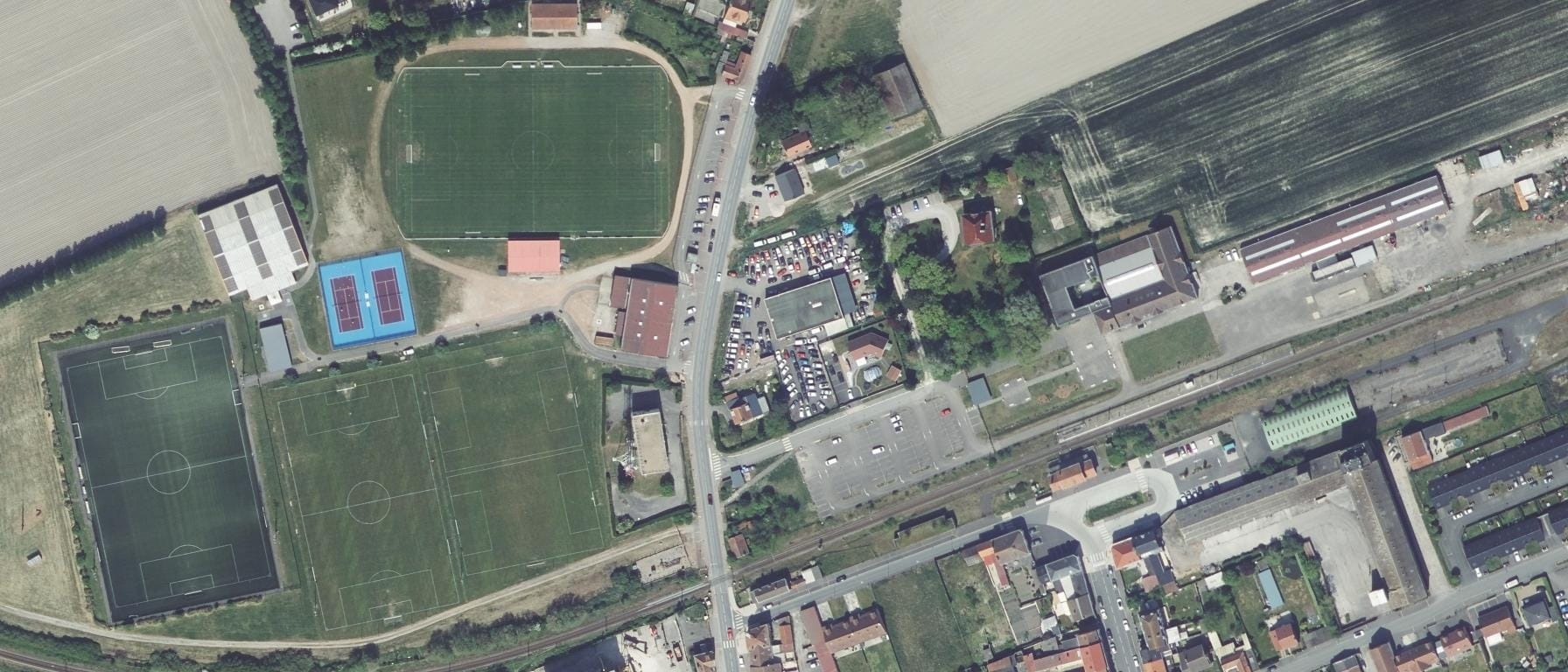 Vue aérienne de Lycée Charles Brasseur