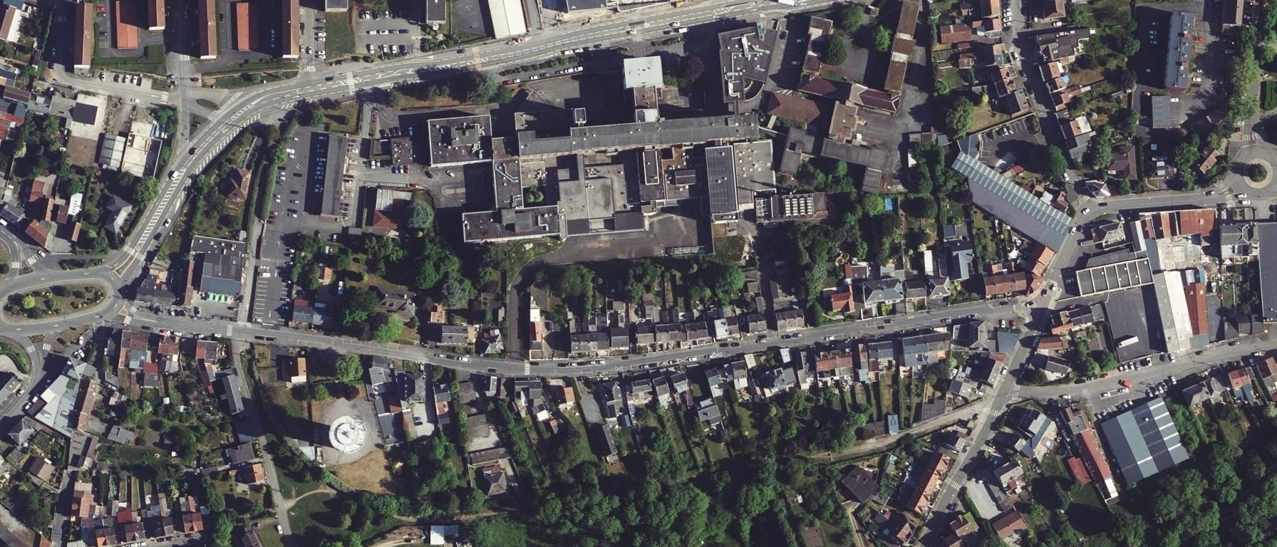 Vue aérienne de IFSI du CH de Sambre-Avesnois