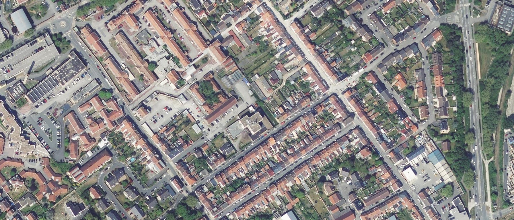 Vue aérienne de IFSI CH Dunkerque