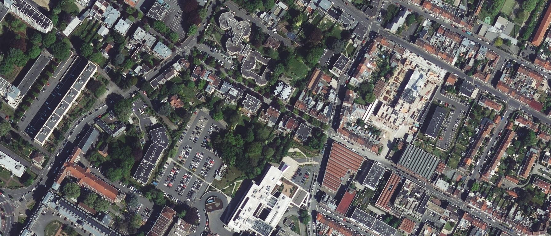 Vue aérienne de IFSI CH Roubaix