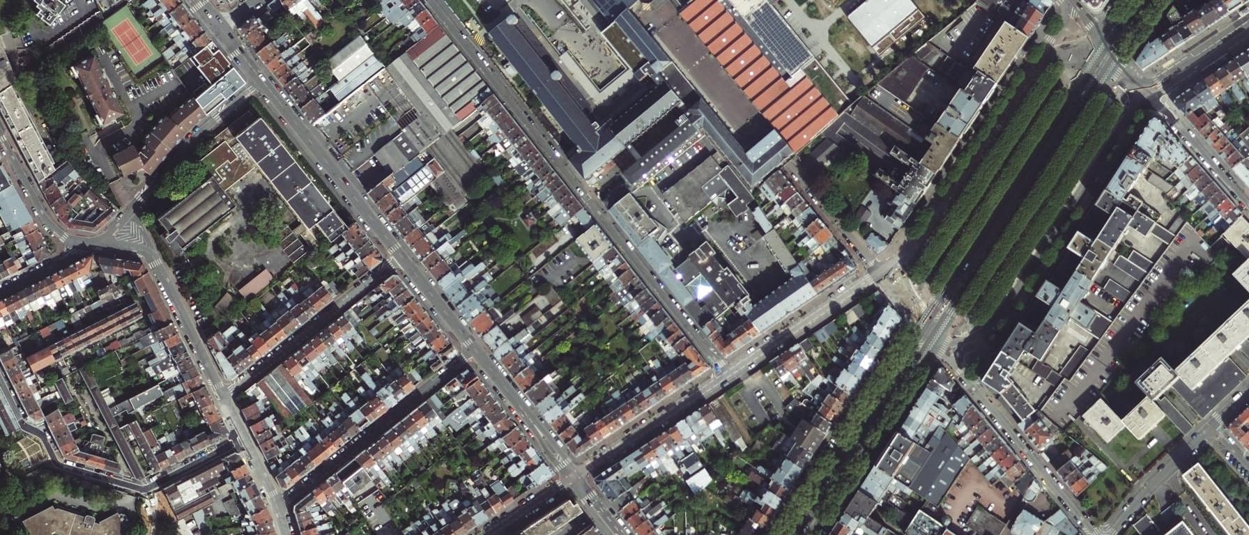Vue aérienne de INSTITUT PEDICURIE PODOLOGIE REGION SANITAIRE DE LILLE
