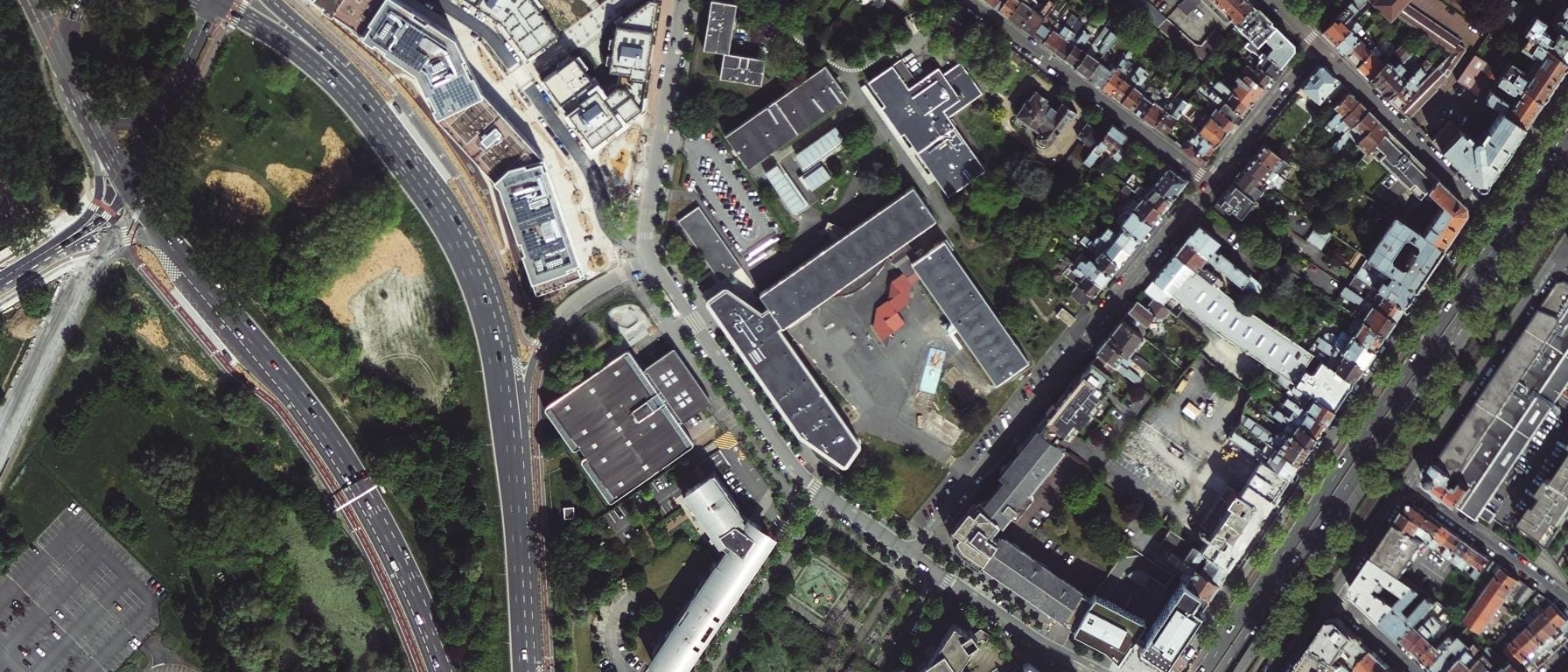 Vue aérienne de IFSI Valentine Labbé