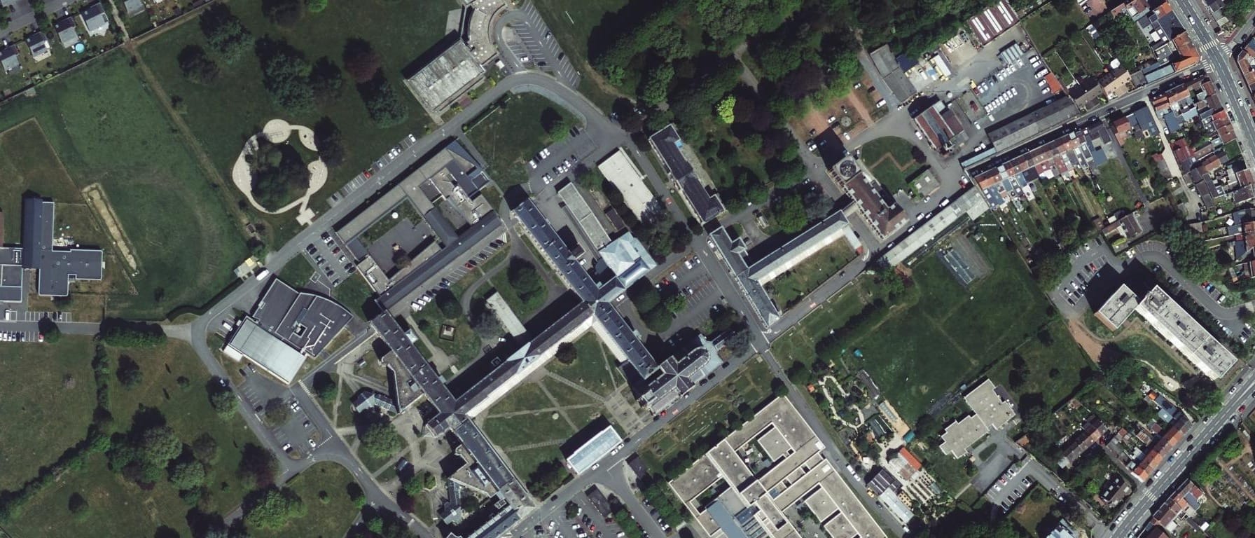 Vue aérienne de IFSI du Centre Daumezon Saint André Lez Lille