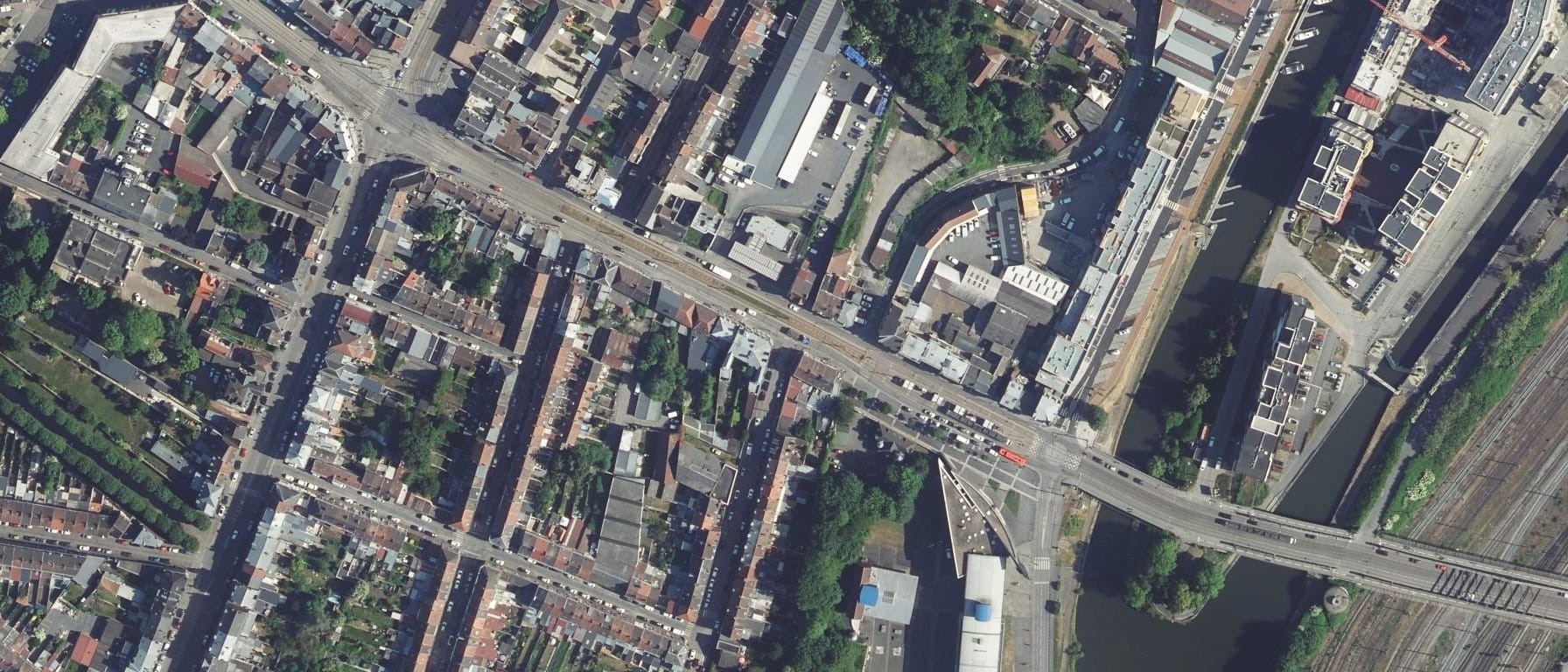Vue aérienne de Lycée de L'Escaut