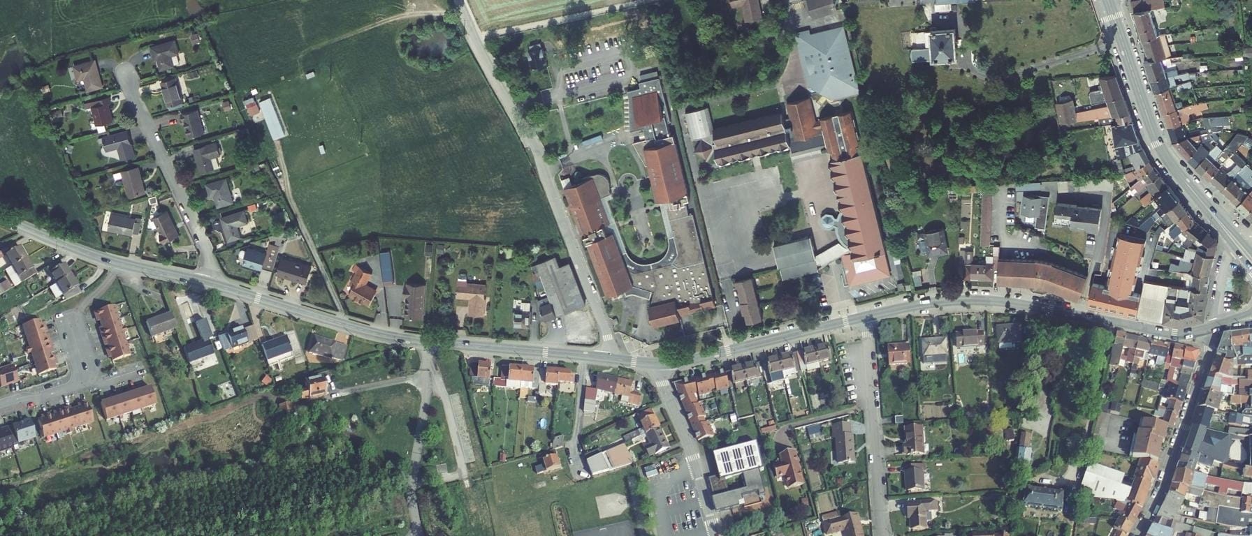Vue aérienne de Lycée professionnel de L'Yser
