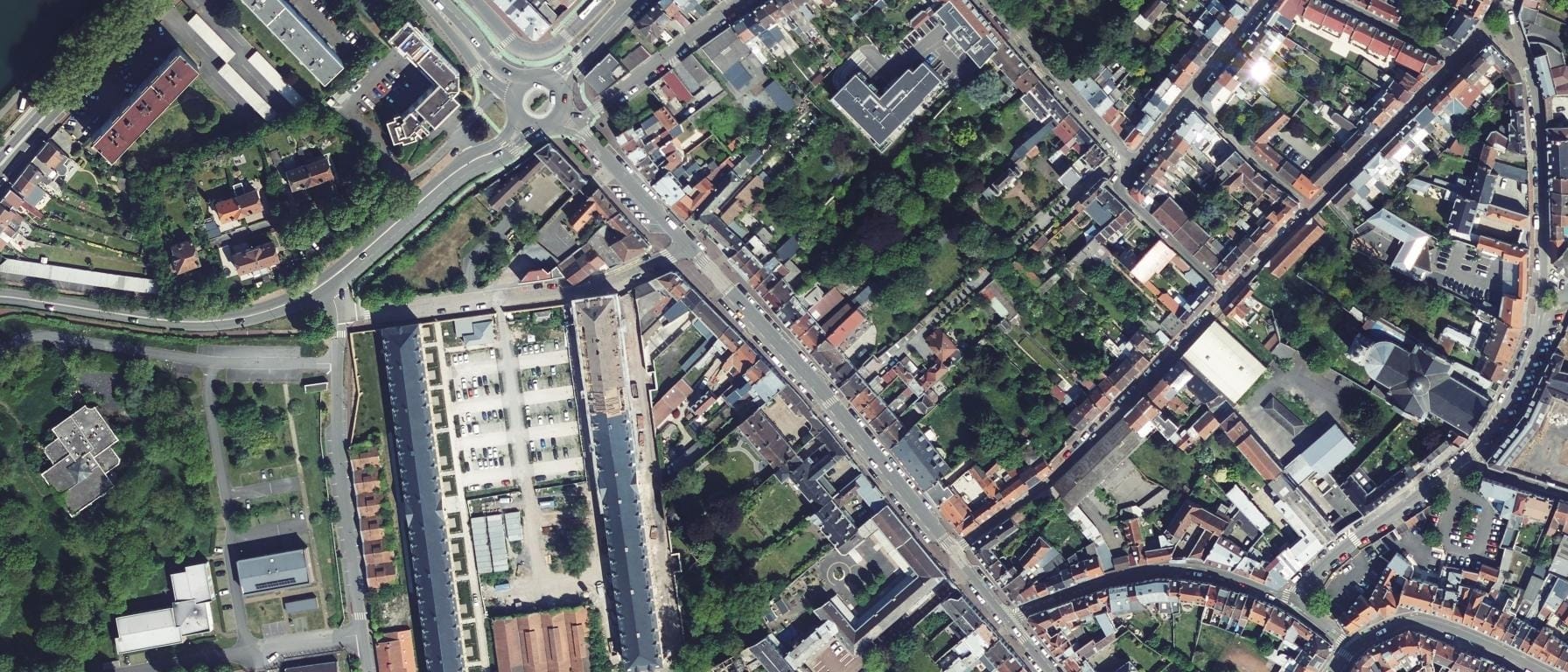 Vue aérienne de INSPE de Douai
