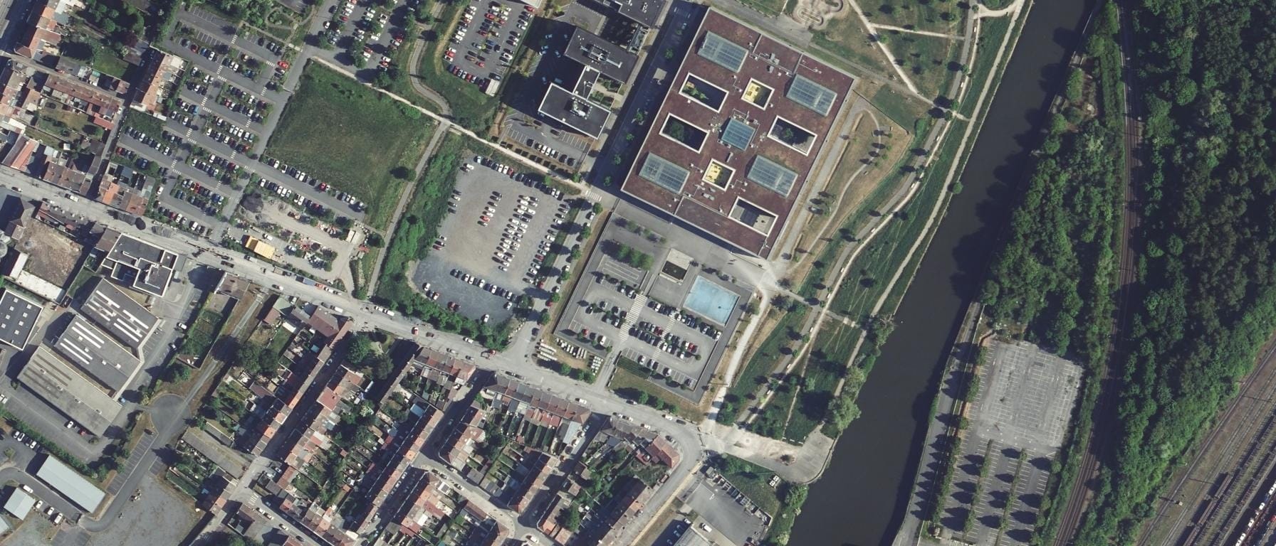 Vue aérienne de Etablissement d'enseignement supérieur technique privé RUBIKA de VALENCIENNES (59)