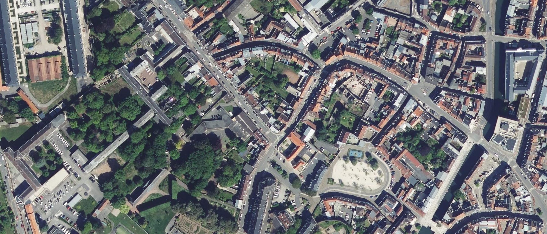 Vue aérienne de Université d'Artois - Site de Douai (59)